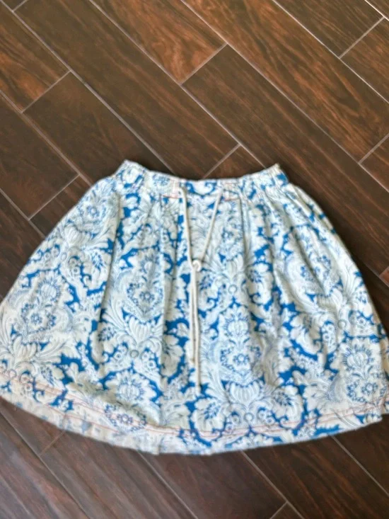 Lema French Market Skirts One Size Fits Most Frayed Hem Tie and Elastic Waist - Picture 1 of 4